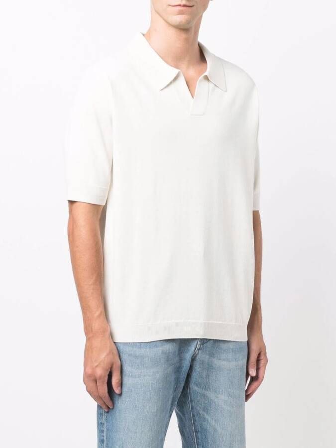 Norse Projects Poloshirt met gespreide kraag Wit