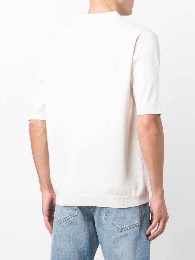 Norse Projects Poloshirt met gespreide kraag Wit