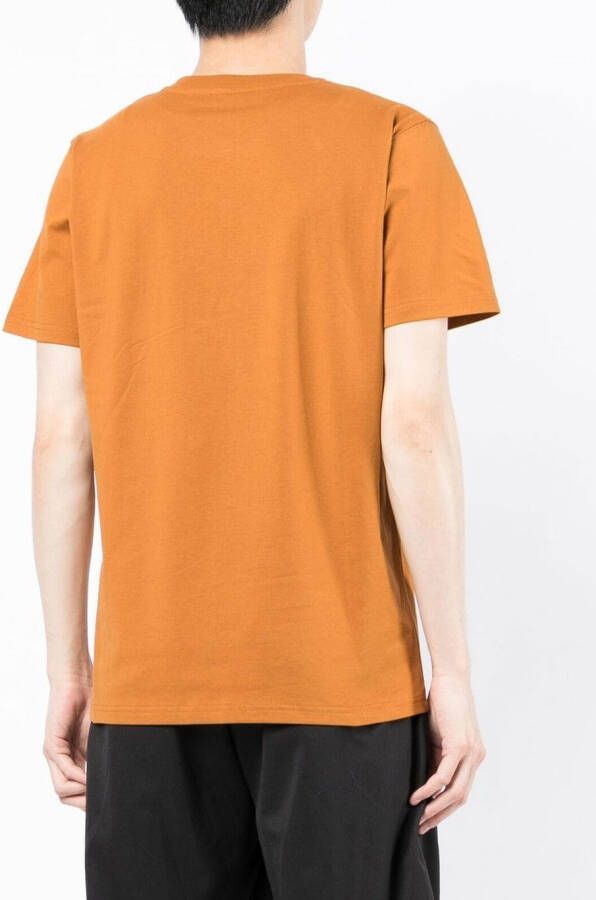 Norse Projects T-shirt met logoprint Bruin