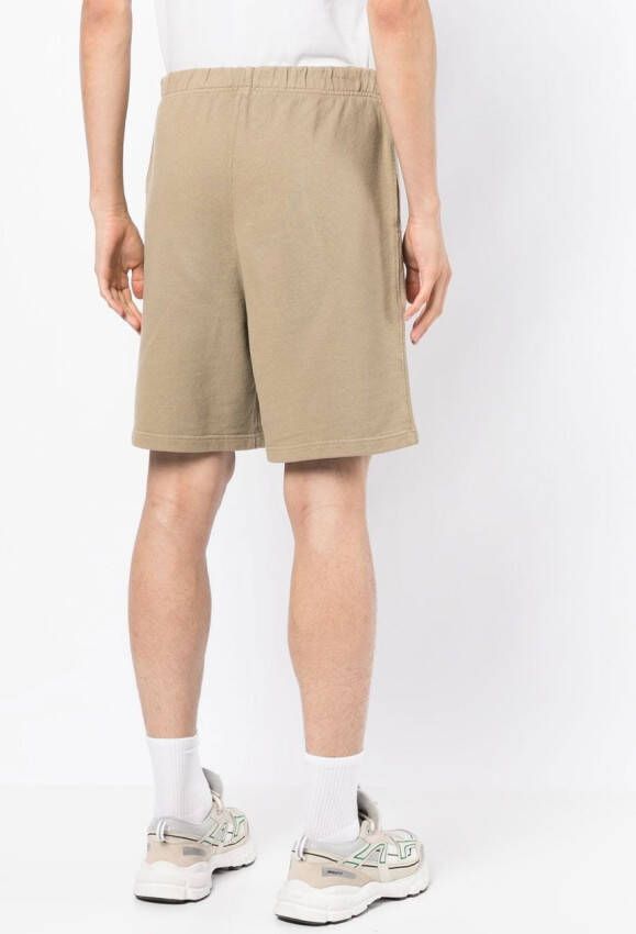 Norse Projects Trainingsshorts met logopatch Bruin