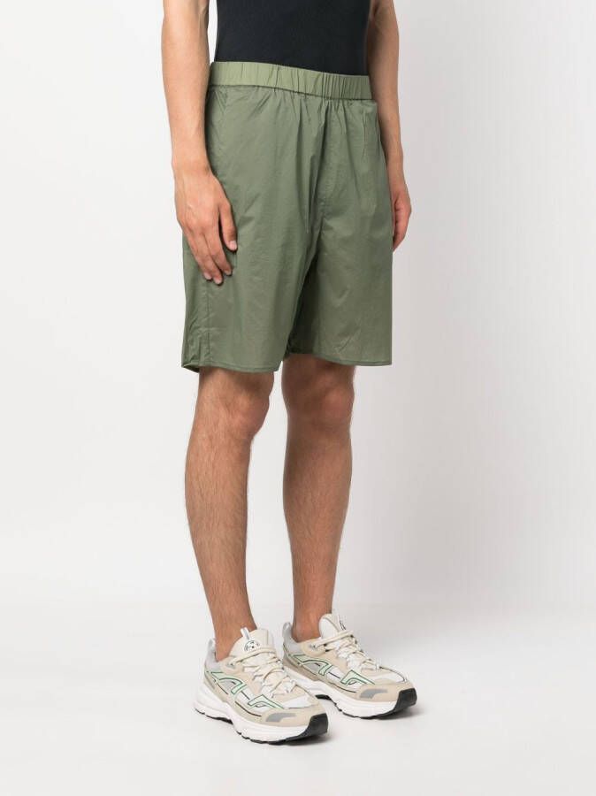 Norse Projects Trainingsshorts met logoprint Groen