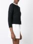 N.Peal cashmere superfine cropped cardigan Zwart - Thumbnail 3