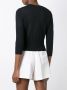 N.Peal cashmere superfine cropped cardigan Zwart - Thumbnail 4