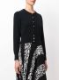 N.Peal cropped contrast button cardigan Zwart - Thumbnail 3