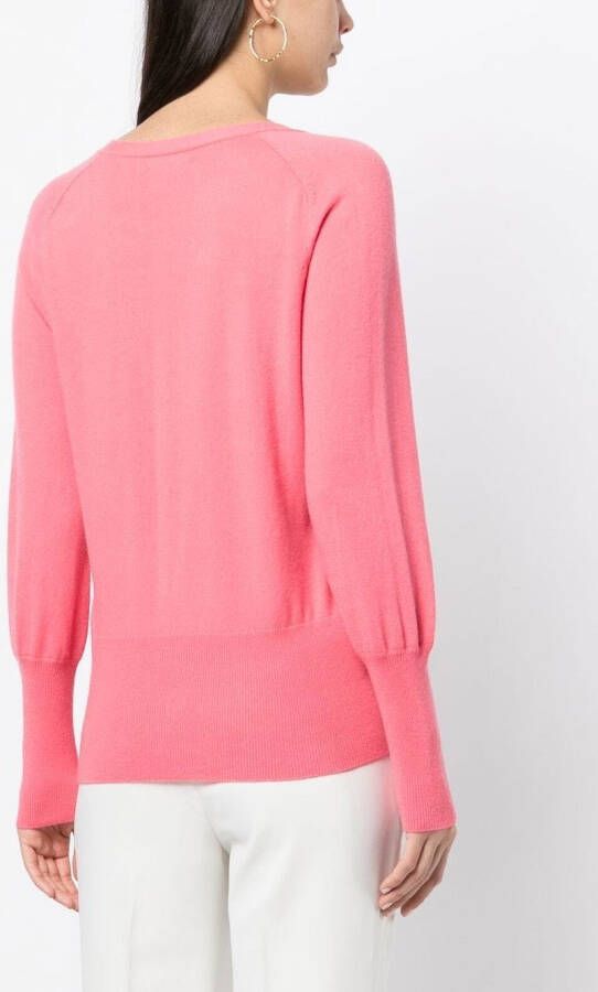 N.Peal Fijngebreid vest Roze