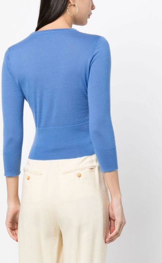 N.Peal Fijngebreide trui Blauw