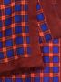 N.Peal Geruite sjaal Rood - Thumbnail 3