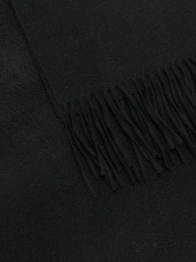 N.Peal Geweven sjaal Zwart