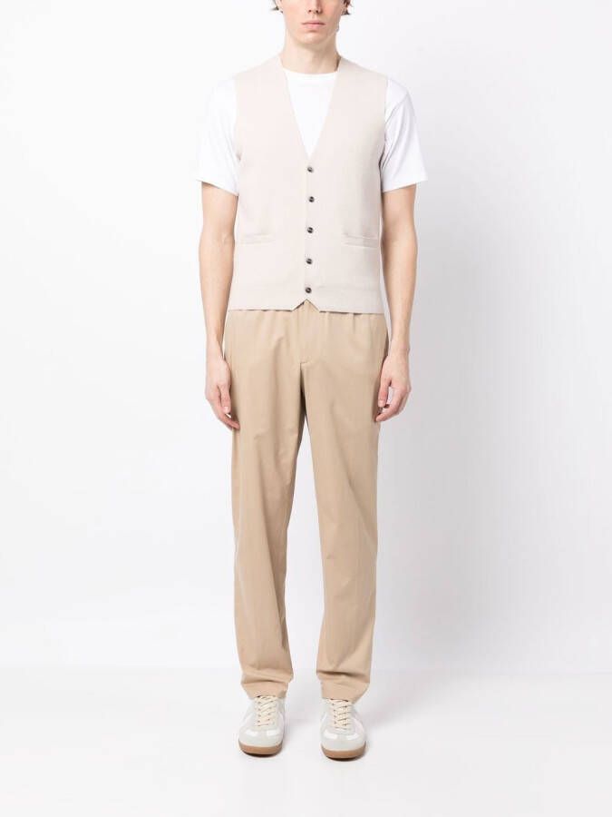 N.Peal Kasjmier gilet Wit