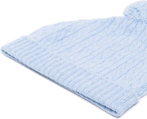 N.PEAL KIDS Kasjmier muts Blauw