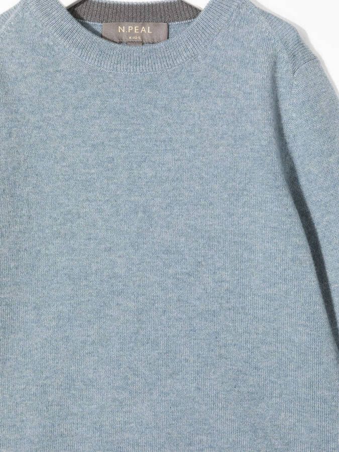 N.PEAL KIDS Kasjmier sweater Blauw