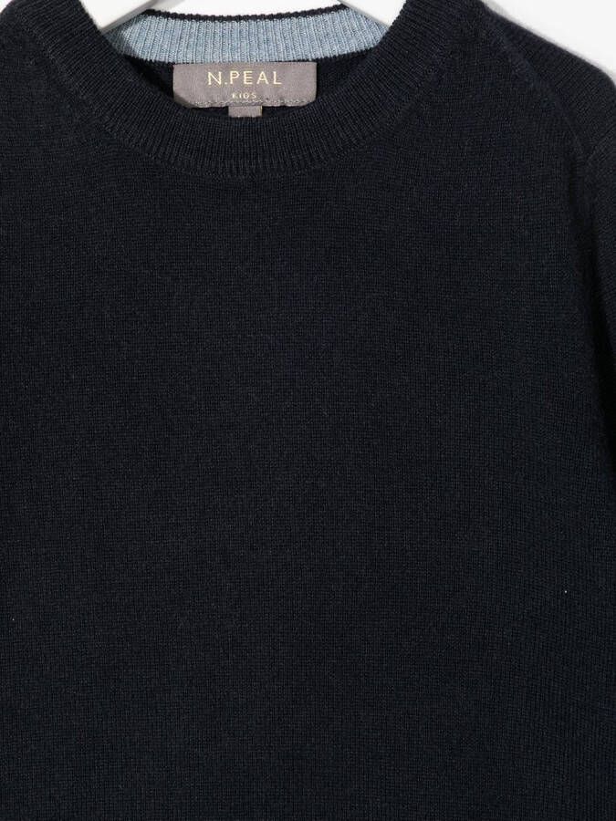 N.PEAL KIDS Kasjmier sweater Zwart