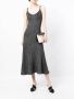 N.Peal Midi-jurk met lurex detail Zwart - Thumbnail 2