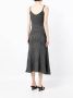 N.Peal Midi-jurk met lurex detail Zwart - Thumbnail 4