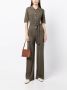 N.Peal Jumpsuit met knopen Groen - Thumbnail 2