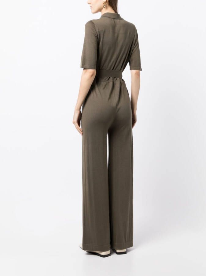 N.Peal Jumpsuit met knopen Groen