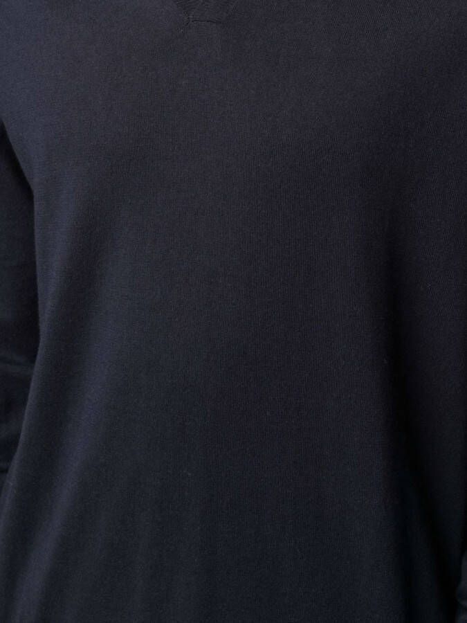N.Peal Trui met polokraag Blauw