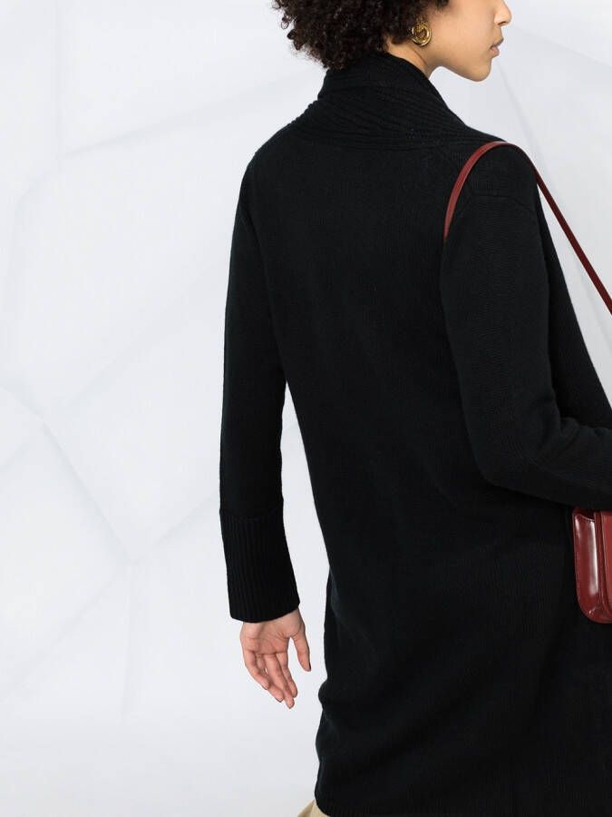 N.Peal Vest met plakkaat Zwart