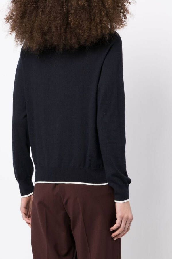 N.Peal Vest met rits Blauw