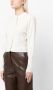 N.Peal Vest met ruche afwerking Wit - Thumbnail 3