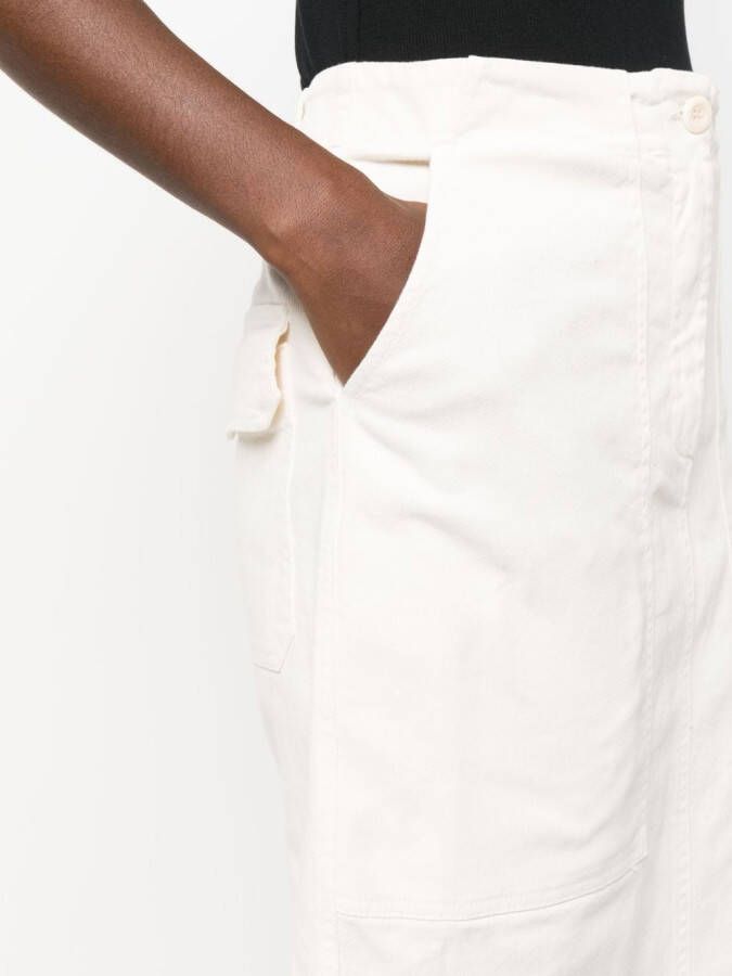 Nude High waist rok Beige