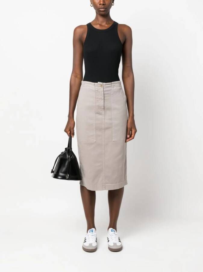 Nude High waist rok Grijs