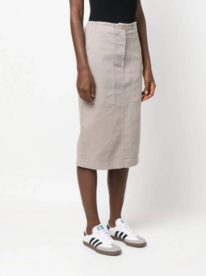 Nude High waist rok Grijs