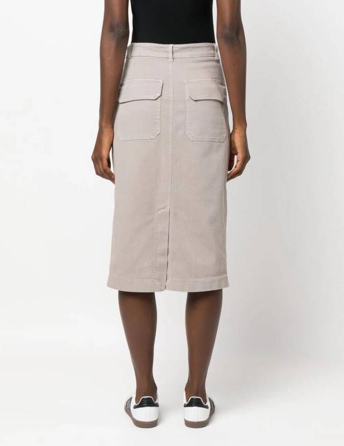 Nude High waist rok Grijs
