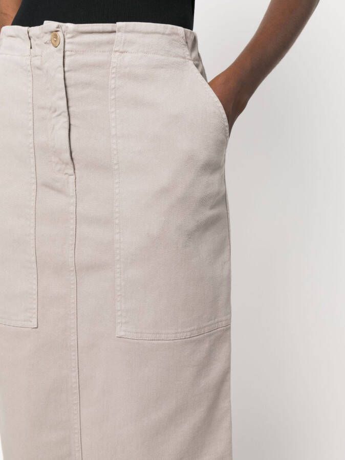 Nude High waist rok Grijs
