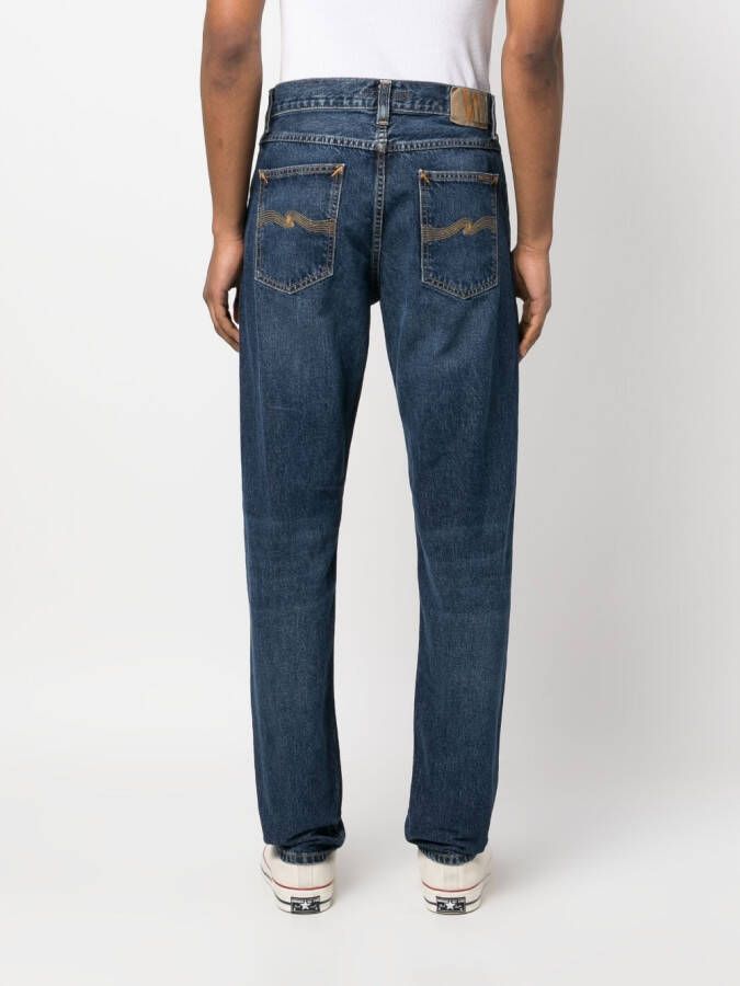 Nudie Jeans Straight jeans Blauw