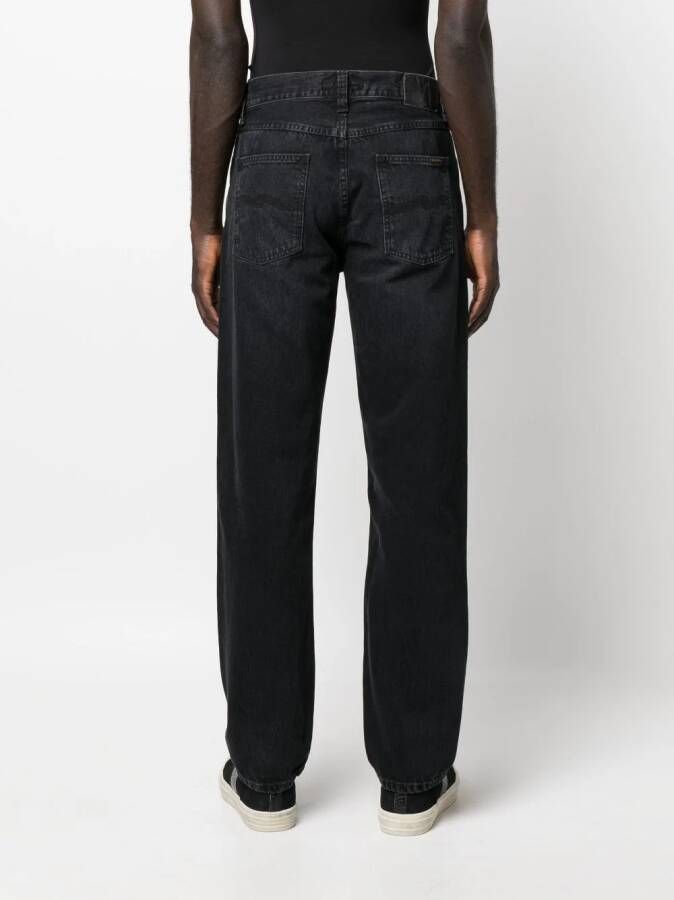Nudie Jeans Straight jeans Zwart