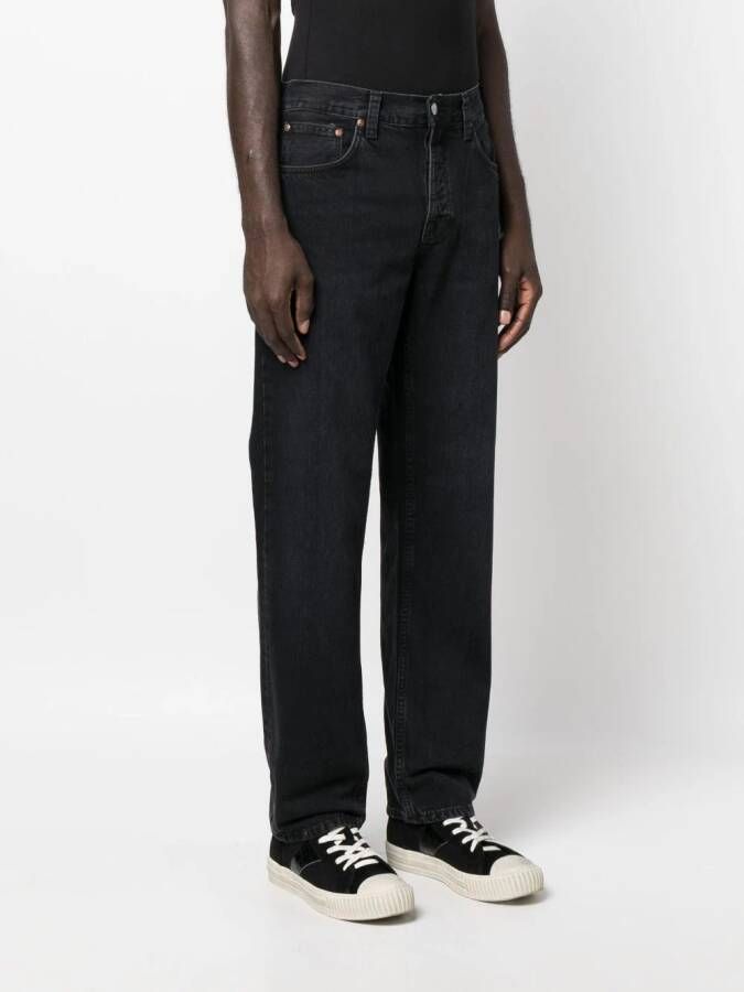 Nudie Jeans Straight jeans Zwart