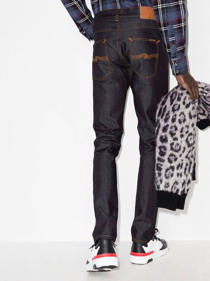 Nudie Jeans Slim-fit jeans Blauw