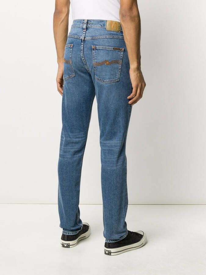Nudie Jeans Straight jeans Blauw