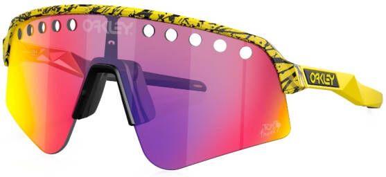 Oakley 2023 Tour De France™ Sutro Lite Sweep zonnebril met oversized montuur Geel