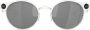 Oakley Deadbolt zonnebril met rond montuur Zilver - Thumbnail 2