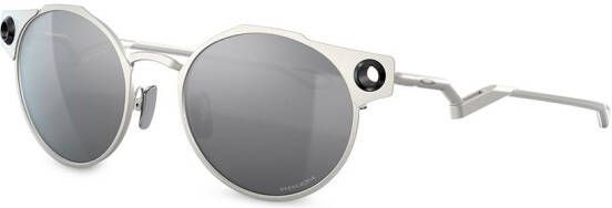 Oakley Deadbolt zonnebril met rond montuur Zilver