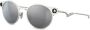 Oakley Deadbolt zonnebril met rond montuur Zilver - Thumbnail 3