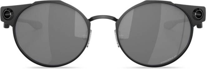 Oakley Deadbolt zonnebril met rond montuur Zwart