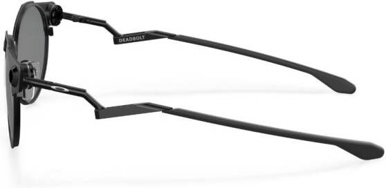 Oakley Deadbolt zonnebril met rond montuur Zwart