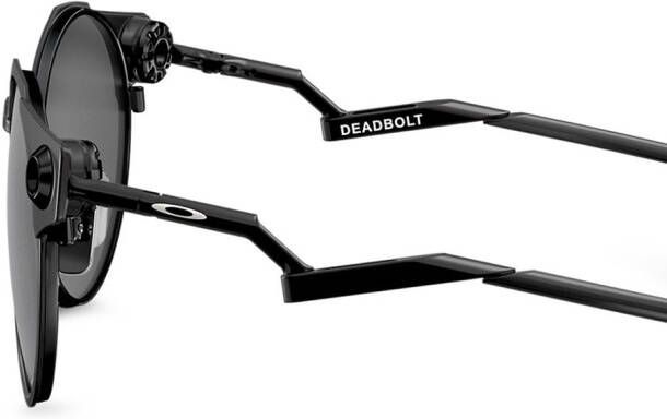 Oakley Deadbolt zonnebril met rond montuur Zwart