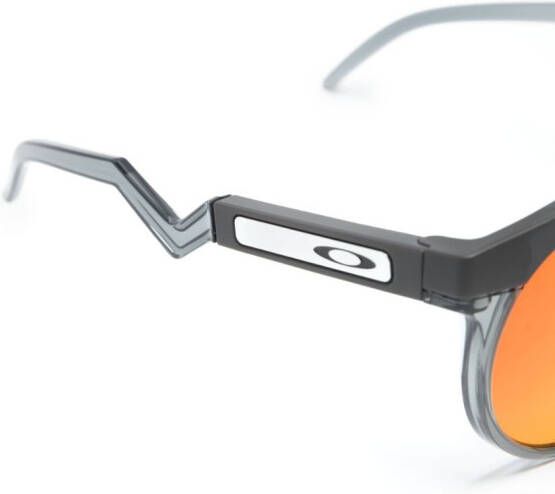 Oakley HSTN zonnebril met rond montuur Grijs