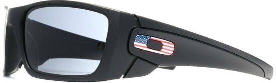 Oakley Zonnebril met logoplakkaat Zwart