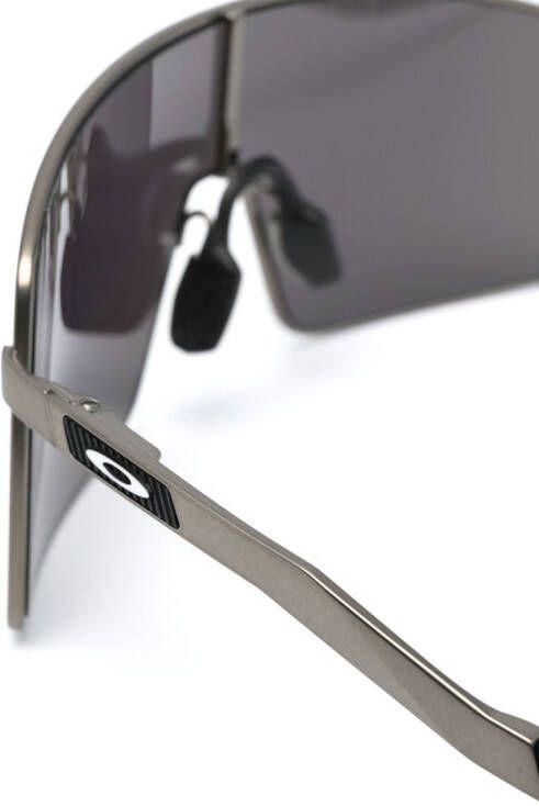 Oakley Zonnebril met vierkant montuur Zwart