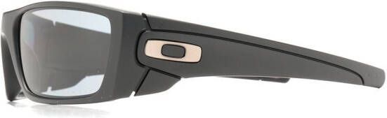 Oakley Zonnebril met rechthoekig montuur Zwart