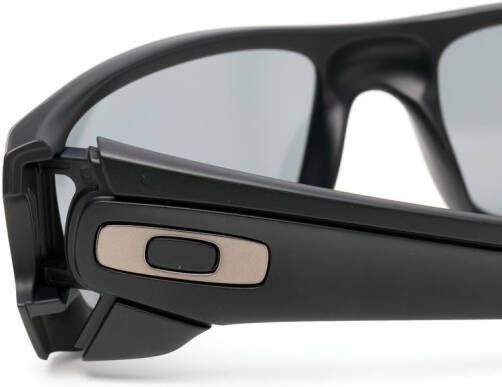 Oakley Zonnebril met rechthoekig montuur Zwart