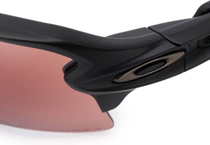 Oakley Zonnebril met rechthoekig montuur Zwart