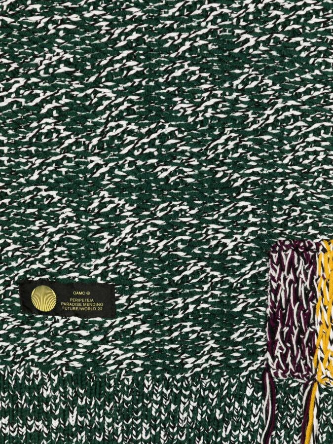 OAMC Sjaal met patch-detail Groen