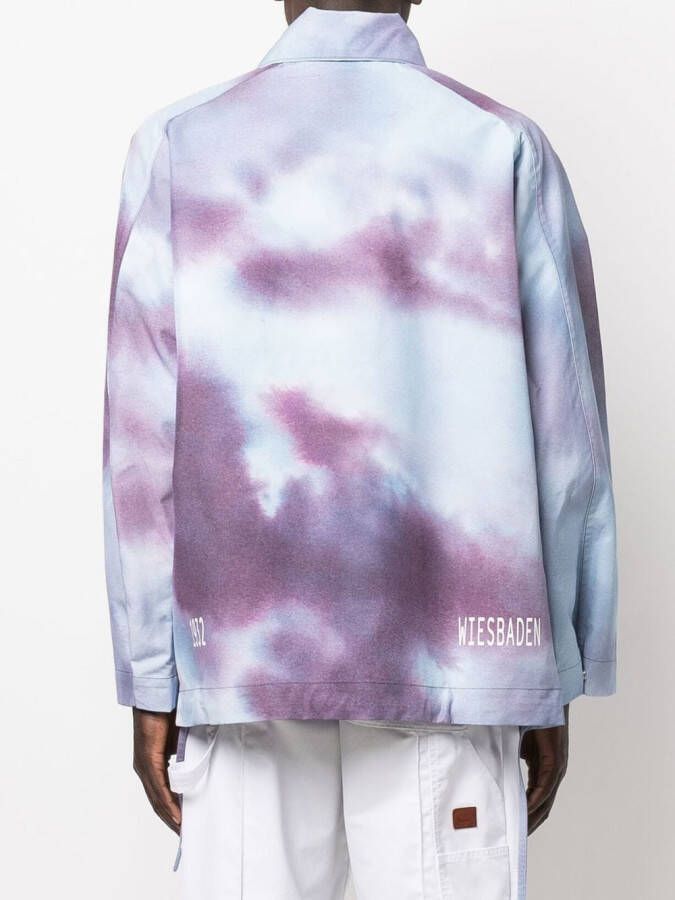 OAMC Jasje met tie-dye print Blauw