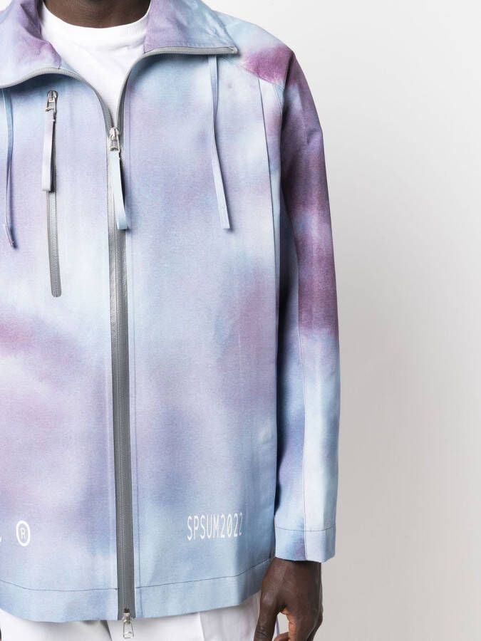 OAMC Jasje met tie-dye print Blauw